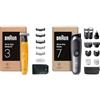 Braun Rasoio Elettrico Barba Uomo XT3 Tutto-in-uno, Regolabarba, +7 Strumenti di Styling, Giallo & Rasoio Elettrico Corpo Uomo Series 7, +8 Strumenti Cura Corpo, Taglia Peli Naso e Orecchie, Grigio