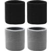 Annlpoy 4 pcs Polsino Sportivo, Set Manicotti Elasticizzati Proteggi Dita, polsini palestra polsiere palestra polsini tennis, fasce da polso per fitness, pallamano, calcio, tennis - misura universale