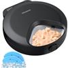 GROOKPET Distributore Automatico Cibo Gatti Umido: Dispenser Cibo Gatti con Timer Programmabile - Mangiatoia Crocchette Gatto senza Fili - Dosatore per Piccola Cani a Batteria -Erogatore 4 Pasti a Refrigerante