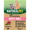 NaturalPet Premium Cat Adult 85gr - Maiale e melograno - Confezione da 6 pezzi - 1° ORDINE? scegli lo sconto BZR5 / BZR20 + 200 punti fedeltà
