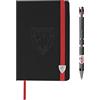 CYPBRANDS Athletic Club Set regalo calendario e penna a sfera scrittura calcio nero prodotto ufficiale (CyP Brands), nero, Estandar, Athletic Club Set agenda e penna a sfera, Estandar