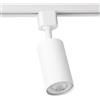 EDO Faretto a Binario Sistema MEVA PRO Spot Sistemi di Illuminazione 50 W Orientabile Spot GU10 Binario Monofase per Soffitto Plafoniera Faretto Alimentazione per Binario Bianco