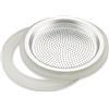 Lagostina 090320700206 Blister Filtro e 2 Guarnizioni per Caffettiera, 6 Tazze, Grigio