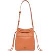 Pinko Borsa a tracolla arancione brandy da donna dalla classica forma a secchiello UNI