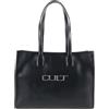 Cult - Borsa shopper in ecopelle, nero (36 X 27 X 12 cm)