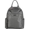 COVERI COLLECTION Zaino donna in nylon Casual con Tasche Multiple, Design Elegante, Spallacci Regolabili, Art.5151-1 Dimensioni:30x24x13cm (GRIGIO)