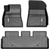 3W Tappetini Compatibile con Tesla Model 3 2017-2023, Tappetino Antiscivolo per Impermeabili a Copertura Completa Set Adatto a Tesla Model 3, Tappeti Auto in TPE