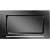 Gurari 217 PRIME - Cappa da soffitto, 70 cm, colore nero, con telaio e pannello frontale in vetro nero, 3 livelli, 1000 m³/h, cappa da incasso, cappa di scarico, cappa di ricircolo, telecomando