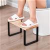 wefaner Sgabello da bagno, in legno per il bagno, padella per adulti e bambini, sgabello portatile con design antiscivolo, protezione da macchie, graffi e crepe