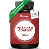 Vitavea Vitamina B Complex + 20 mg Vitamina C - 8 Vitamine B - Trattamento 4 Mesi | Tutte Le 8 Vitamine Del Gruppo B In Sinergia - 1 Compressa Al Giorno - Testato In Laboratorio - 120 Compresse - Vitavea