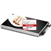 ROMMELSBACHER Piastra riscaldante WPR 307/E - Gastro, in acciaio inox, vetro di sicurezza, regolabile, 40 - 105 °C, superficie 53 x 32,5 cm, per contenitore formato 1/1 GN, interruttore on/off, made