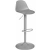 Avilia Sgabello da Bar con Seduta Imbottita, Ideale per Cucina e Home Bar, in Legno, 43x40x92cm, Grigio