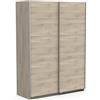 Demeyere Porta Scorrevole con Armadio Moderno, Colore Rovere Kronberg e Finiture in Metallo, 148 x 59, Legno Ingegnerizzato, 148 x 59.9 x 203 cm