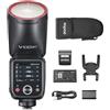 Godox Speedlite V100 O V100O - Flash a testa tonda per fotocamere con sistema OM, TTL HSS 1/8000s, 2,4 G, 100 W, con schermo Toch (V100-O)
