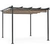 Bizzotto Gazebo Dynamic 3x3 antracite-tortora