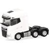 Herpa Modellino camion DAF XG+ trattore stradale 3 assi, bianco, miniatura scala 1:87, pezzo da collezione, Made in Germany, plastica
