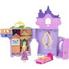 Mattel Disney Princess - La Torre di Rapunzel, set componibile ispirato al film con una mini bambola Rapunzel, 1 personaggio Pascal e 7 accessori inclusi, giocattolo per bambini, 3+ anni, JDP61