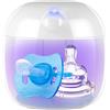 mountop Sterilizzatore Portatile Dummy, Mini Box Sterilizzante UV-C, Sterilizzazione al 99,99% in 3 Minuti, Ricaricabile USB-C, Sterilizzatore Compatto per Ciucci, Tettarelle e Altri Accessori per Bebè
