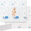 Lertantri Tappetino pieghevole per gattonare per bambini 150x180