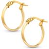 Amberta Orecchini a Cerchio Oro 9 Carati per Donna | Cerchietti Oro 375 | Orecchini Oro Cerchio 9kt: 13 mm