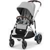 CYBEX Passeggino Gold e-GAZELLE S, dalla nascita a circa 4 anni, max. 22 kg (modalità singola) / 2x 22 kg (modalità Duo), sistema all-in-1 con azionamento elettrico e 20+ configurazioni, grigio pietra