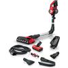 Bosch Aspirapolvere senza filo Bosch BCS711PET Senza sacchetto Nero/Rosso