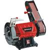 Einhell Levigatrice a nastro da banco TC-US 350 (350 Watt, funzione abrasione con nastro/disco, carter di protezione, disco abrasivo grana grossa+nastro abrasivo inclusi)