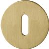 HOPPE 11718870 BB-Rosone Piatto con camme di Sostegno, Rotondo, in Acciaio Inox Color Ottone Chiaro, Argento