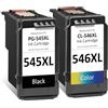 ColoWorld 545XL 546XL - Cartucce per stampante Canon PG-545 e CL-546 XL, per Canon Pixma TS3150, TS3151, TS205, TR4550, MG2555S, MG2550S, MX495, MX490, IP2850, 1 nera, 1 a colori