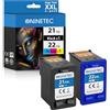 NINETEC 21XL + 22XL nero e colore cartucce di ricambio per HP 21 22 cartuccia d'inchiostro per HP 21XL 22XL per D1360 D1460 D1530 D1560 D2360 D2460 F380 F2180 F2280 F380 F4180 OfficeJet 431 5 4355