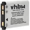 vhbw 1x batteria compatibile con Kodak EasyShare M522, M532, M552, M583, Mini, Touch fotocamera (500mAh, 3,6V, Li-Ion) - Sostituisce Klic-7006
