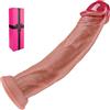 hainuo Dildo spesso da 32 cm, Dildo lungo in silicone realistico, Dildo grasso XXXL con ventosa, Dildo anale grande realistico, per giochi vaginali e G-spot, adatto per coppie gay esperte