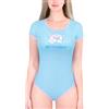 LittleForBig Pagliaccetto setoso pigiama tutina body - Potty Pants stampato su entrambi i lati tutina body, Blu, M