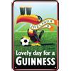 GUINNESS THE 1759 Placca in metallo in rilievo Guinness Toucan Football Irlanda 300 mm x 200 mm (SG)