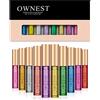 Ownest 10 colori liquido Glitter Eyeliner, ombretto metallico Shimmer Glitter, Shimmer impermeabile lungo Lasting Eyeliner Sparkling Eye Shadow-10 pezzi...