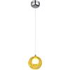 KAIRRY Lampadario Lampada a Sospensione colorato Bubble Ball Lampada Sala da Pranzo lampadario a Sospensione in Vetro Altezza Regolabile 100 cm (Color : Single Head Yellow)
