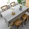 AMCER Tovaglia da tavola 70x120cm, Tovaglia da Cucina, Resistenti alle Rughe, Resiste all'umidità, Adatto per Tavola Quadrata Tavola Rotonda Tavolino - Grigio Chiaro