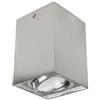Maclean MCE 426C/M per Lampadine LED GU10 Max.40W Plafone Orientabile Faretto da Soffitto Diversi Colori e Forme IP20 Spot Moderno (Opaco/Cromato, 1x Plafoniera Quadrata)