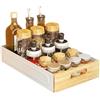 Zstar Cassetto estraibile da cucina, cassetto telescopico (25 x 40,5 x 8 altezza) cm, organizer per cassetti da cucina, organizzazione pantry sotto il lavandino, nessuna vite/foratura