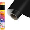 Siser EasyPSV Starling - Vinile Adesivo Permanente Black Gloss 150 x 30 cm, Per Personalizzare Oggetti e superfici rigide, Compatibile Con Plotter Da Taglio, Resiste in lavastoviglie