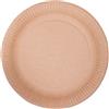 Eco to go Piatti piani in cartoncino bio 23 cm -avana