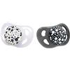 Twistshake TS-78092 Set da 2 Ciucci in Silicone6+ mesi, Bianca e Nero