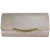 Pochette da sera da donna Borsa a tracolla elegante lucida per feste, balli stud