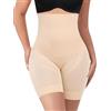 YARRCO Shapewear Guaina Contenitiva Donna Pancia Piatta Guaina Modellante Snellente Pantaloncini Mutande Contenitive Intimo Modellante Slip Contenitivo Vita Alta Senza Cuciture (Beige-Smooth,XL)