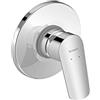 Duravit No.1 Set Miscelatore monocomando vasca doccia per 1 utenza, incluso corpo incasso a parete, Rubinetto bagno, cromo