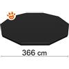 Bestway Telo Copri Piscina Per Fast Set, Steel Pro, Steel Pro Max (Ø366cm) Art. 58037 - Telo Da 366 cm