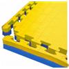 TOORX PROFESSIONAL LINE Toorx Tatami ad incastro blu-giallo 100x100x4 cm con 4 bordi - Certificato EN71