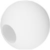 Luxshiny Paralume Globo Di Bianco, Lampadina Opalina, 10 Cm, Paralume Rotondo Per Lampadari E Applique, Facile Da Installare E Rimuovere