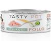 Tasty Pet Cat Sfilacci in Brodo Lattina Multipack 24x85G POLLO CAROTA E MELA