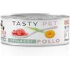 Tasty Pet Cat Sfilacci in Brodo Lattina Multipack 24x85G PROSCIUTTO POLLO E ZUCCA